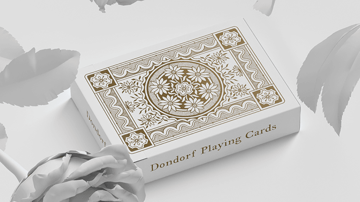 PlayingCardDecks.com-Dondorf White Gold Playing Cards USPCC