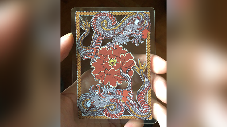 PlayingCardDecks.com-Dragon Classic Silver Plastic Transparent Playing Cards