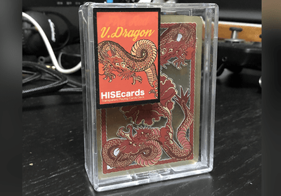 PlayingCardDecks.com-Dragon Fire Red Plastic Transparent Playing Cards