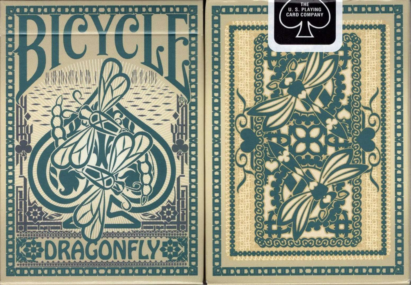 PlayingCardDecks.com-Dragonfly Bicycle Playing Cards: Tan Deck