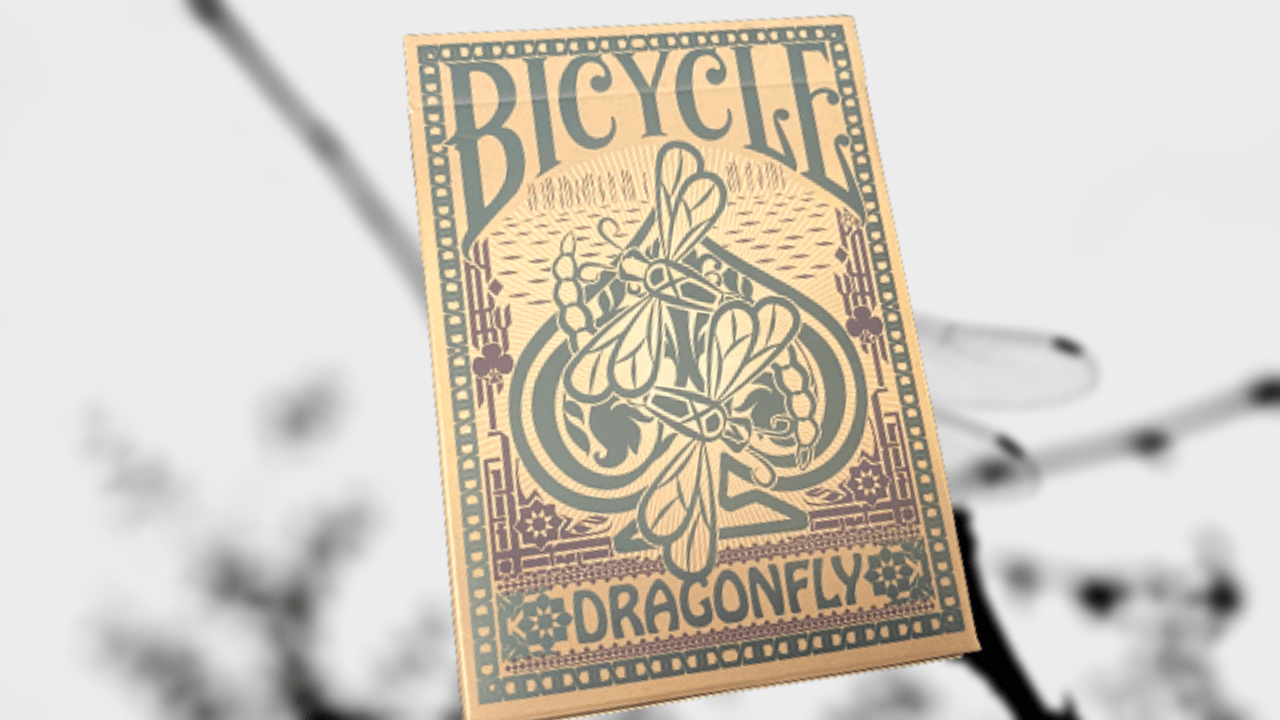 Dragonfly Bicycle Playing Cards