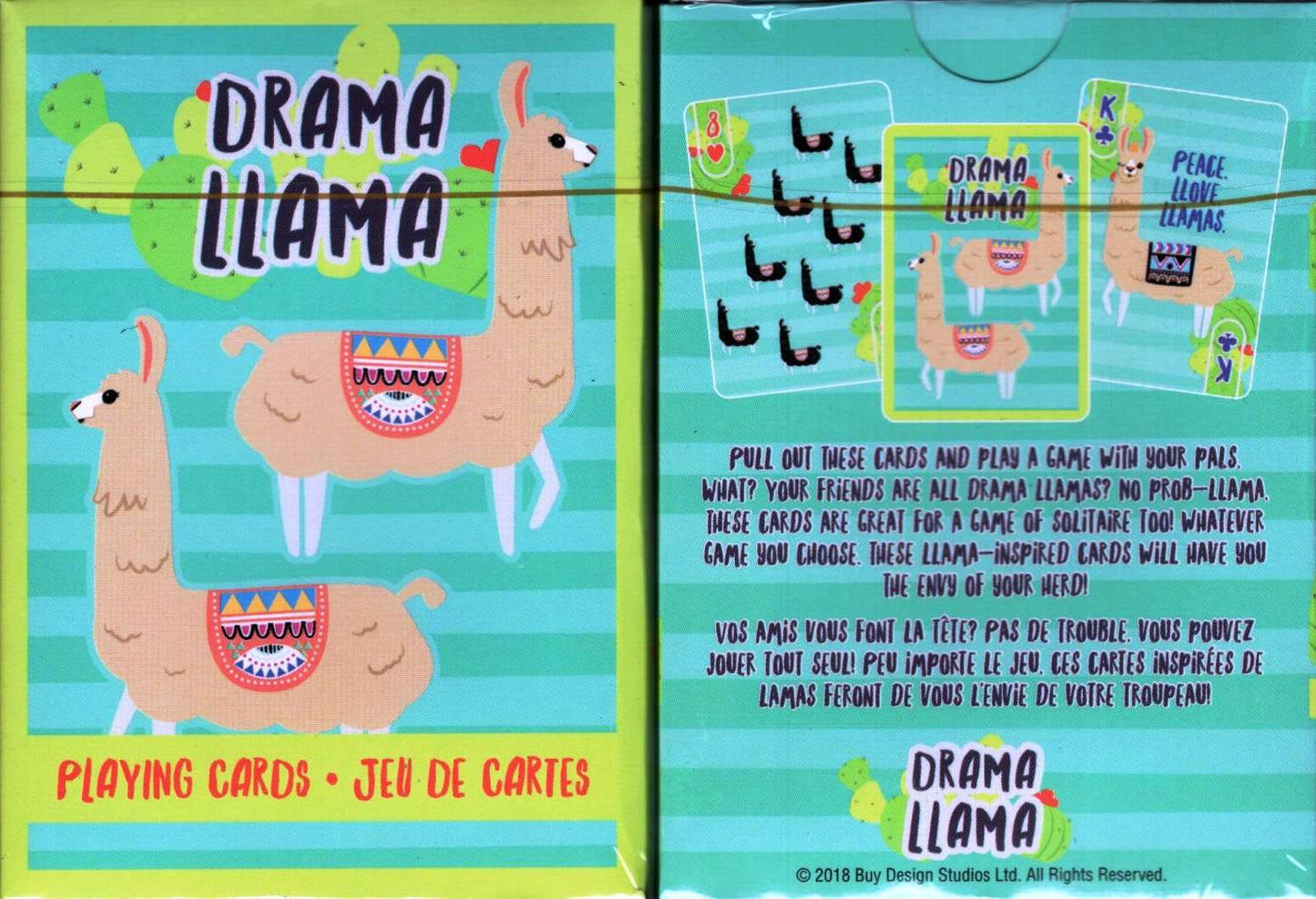PlayingCardDecks.com-Drama Llama Playing Cards Aquarius