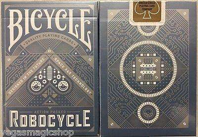 PlayingCardDecks.com-Robocycle Blue Bicycle Playing Cards Deck