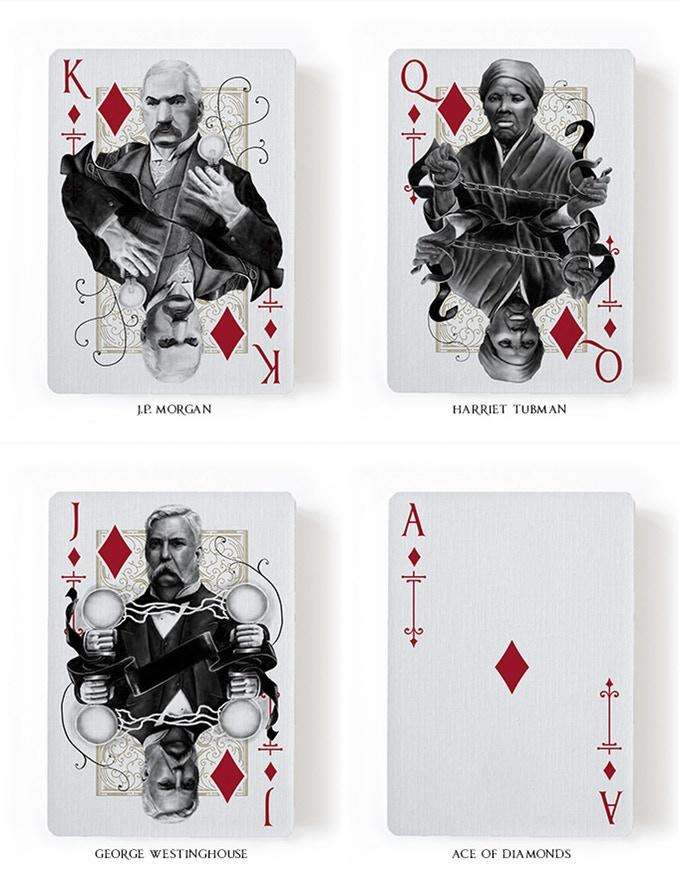 PlayingCardDecks.com-Titans Robber Barons Playing Cards LPCC - Black & Blue