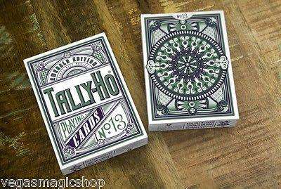 PlayingCardDecks.com-Emerald Tally -Ho No.13 Playing Cards Deck