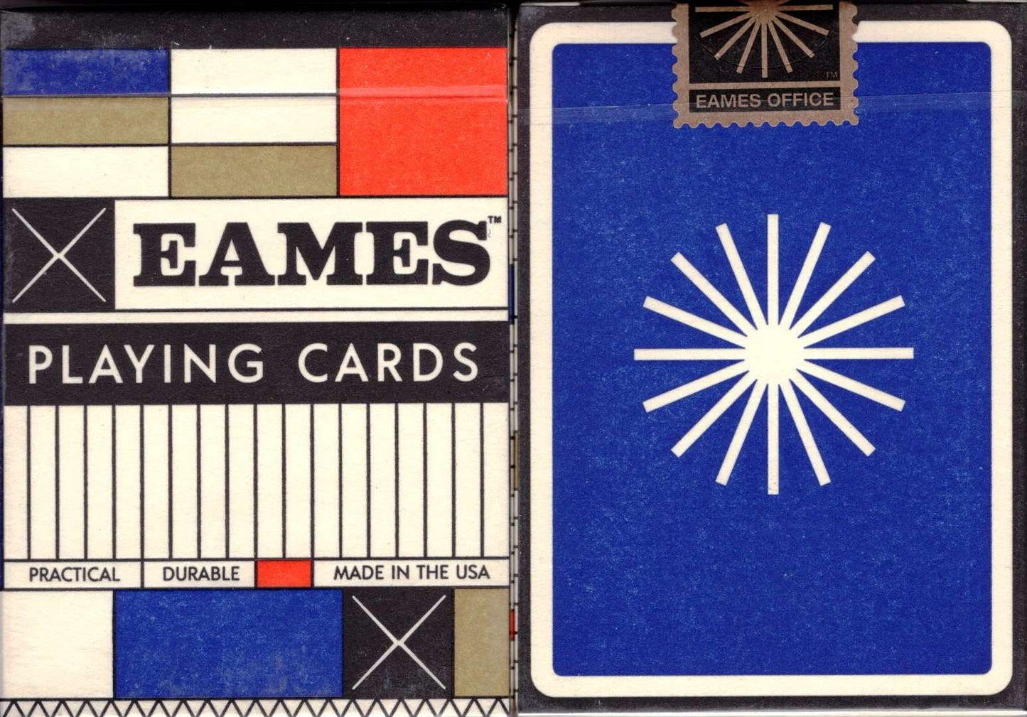 PlayingCardDecks.com-Eames Starburst Playing Cards: Blue
