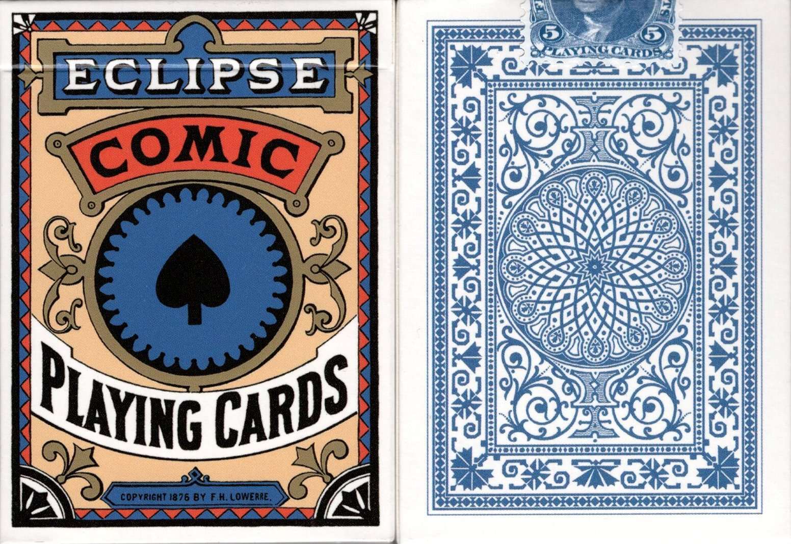 PlayingCardDecks.com-Eclipse Comic Reproduction Playing Cards MPC: Blue
