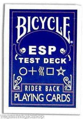 PlayingCardDecks.com-ESP Test Deck Bicycle Playing Cards Blue Rider Back