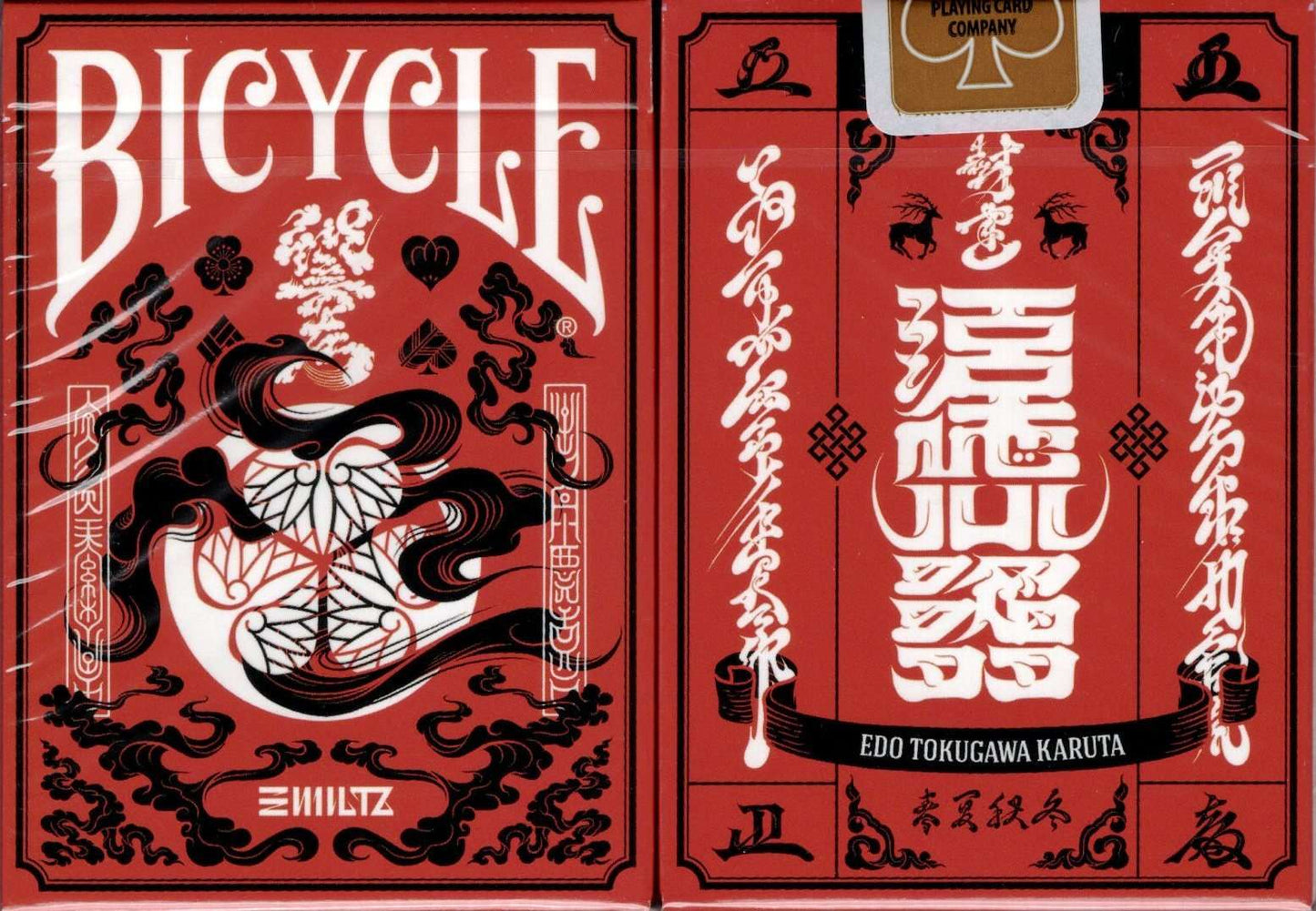 PlayingCardDecks.com-Edo Karuta Daimyo Red Bicycle Playing Cards
