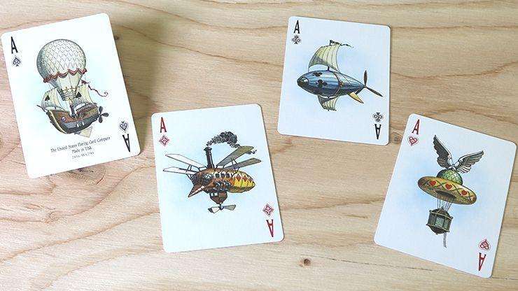 PlayingCardDecks.com-Flying Machines Bicycle Playing Cards