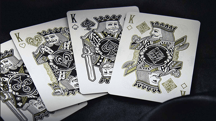 PlayingCardDecks.com-Empire Bloodlines Black Gold Playing Cards LPCC