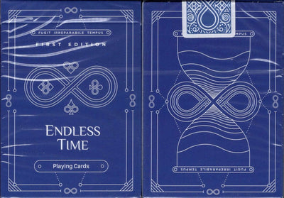 PlayingCardDecks.com-Endless Time Blue Playing Cards Cartamundi