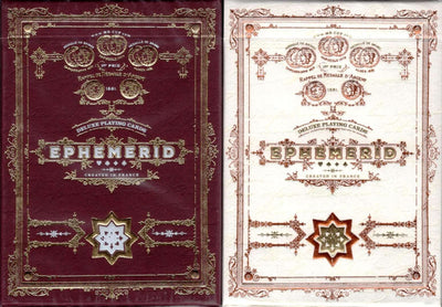 PlayingCardDecks.com-EPHEMERID v2 Gold & Copper Playing Cards 2 Deck Set NPCC