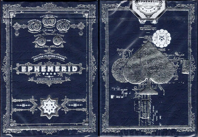 PlayingCardDecks.com-EPHEMERID v2 Silver Playing Cards NPCC