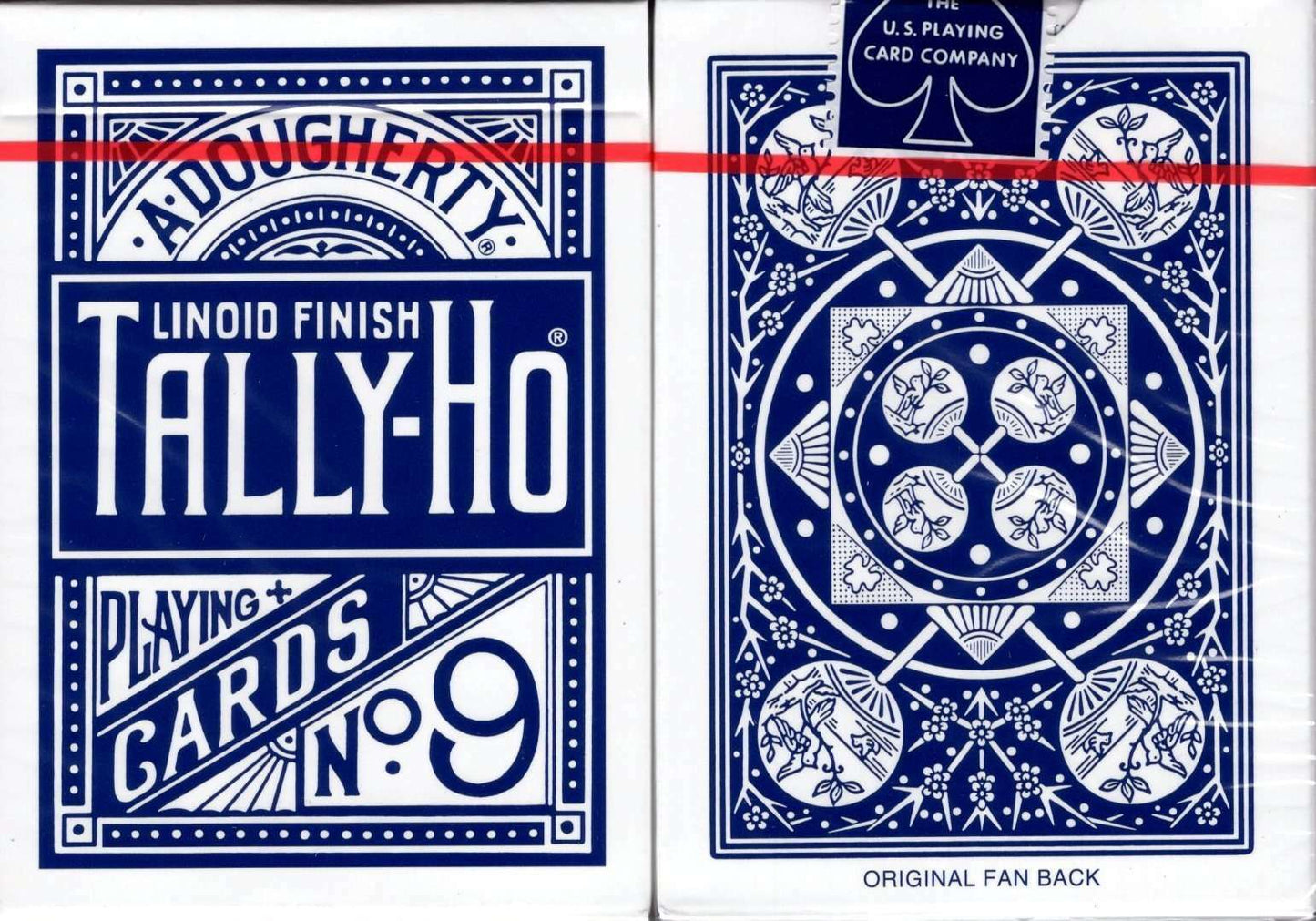 Expert Thin Tally-Ho Fan Back Playing Cards
