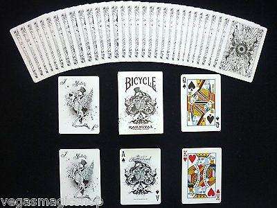 PlayingCardDecks.com-Karnival Original Black Reprint Bicycle Playing Cards