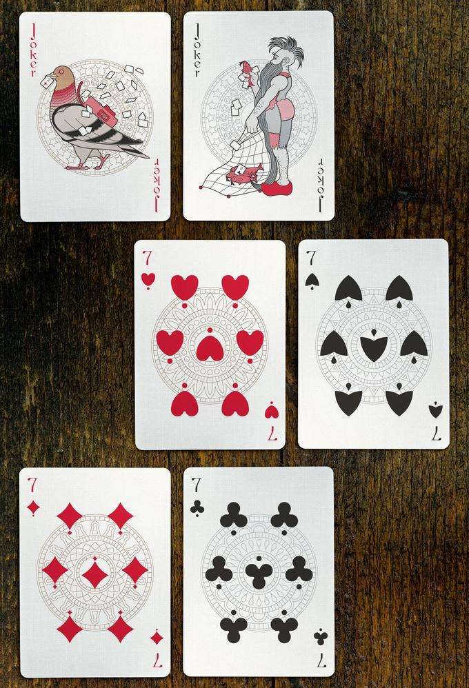 PlayingCardDecks.com-Pinocchio Vermilion Red Playing Cards USPCC