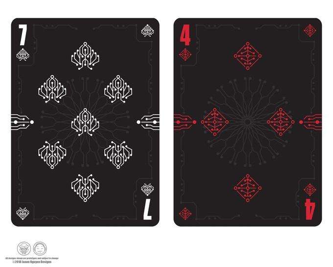 PlayingCardDecks.com-Digital Magma Red Playing Cards MPC