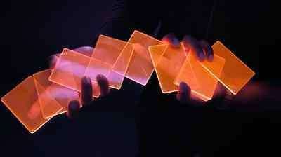 PlayingCardDecks.com-Neon Red Deck