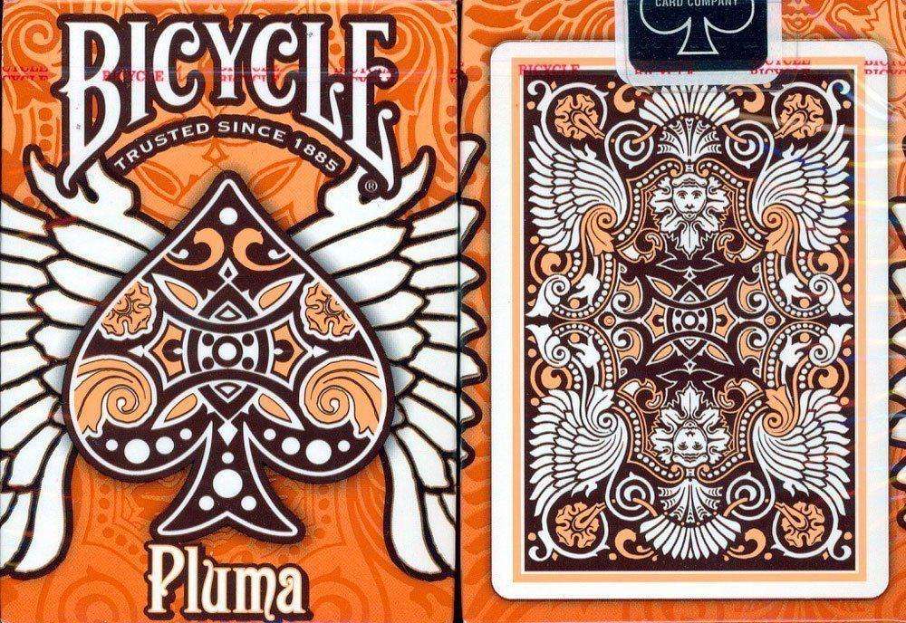 PlayingCardDecks.com-Pluma Orange Bicycle Playing Cards Deck