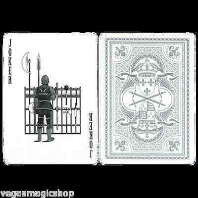 PlayingCardDecks.com-100 Hundred Years' War Silver Bicycle Playing Cards Deck