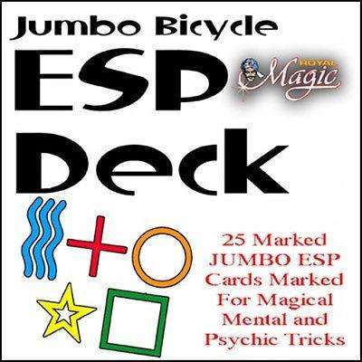 PlayingCardDecks.com-ESP Test Deck 25 Marked Bicycle JUMBO Size