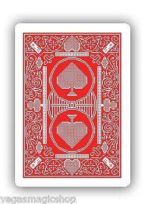 PlayingCardDecks.com-8-Bit Traditional Red Pixelated Bicycle Playing Cards Deck