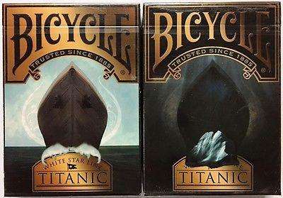 PlayingCardDecks.com-Titanic 2 Deck Set Life & Death Bicycle Playing Cards