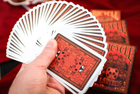 bicycle ladybug playing cards