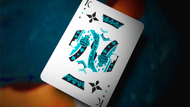 PlayingCardDecks.com-Falcon Aqua Throwing Playing Cards USPCC