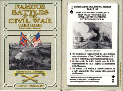 PlayingCardDecks.com-Famous Battles of the Civil War Playing Cards USGS