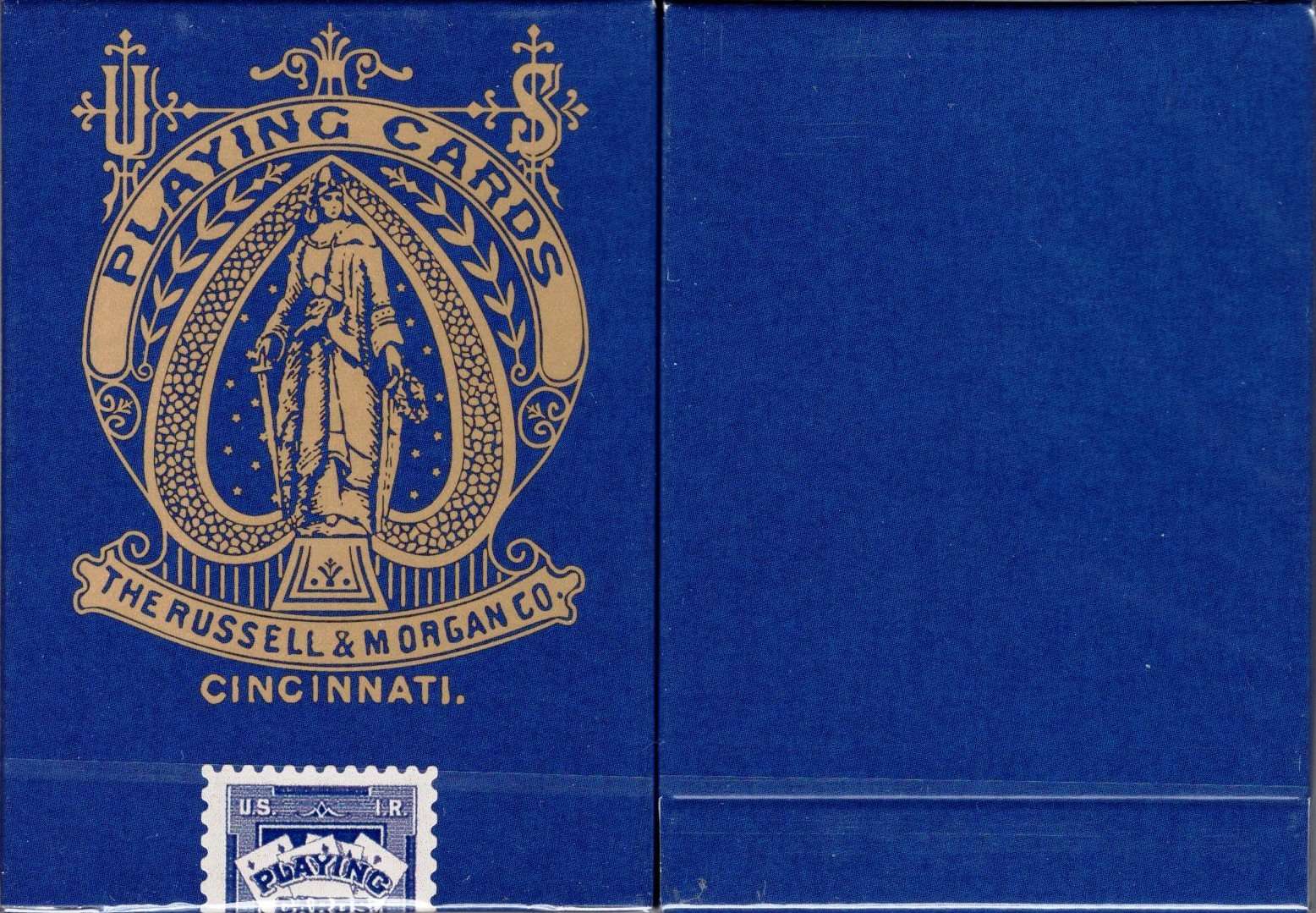 PlayingCardDecks.com-Faro Vintage Gilded Playing Cards USPCC: Blue