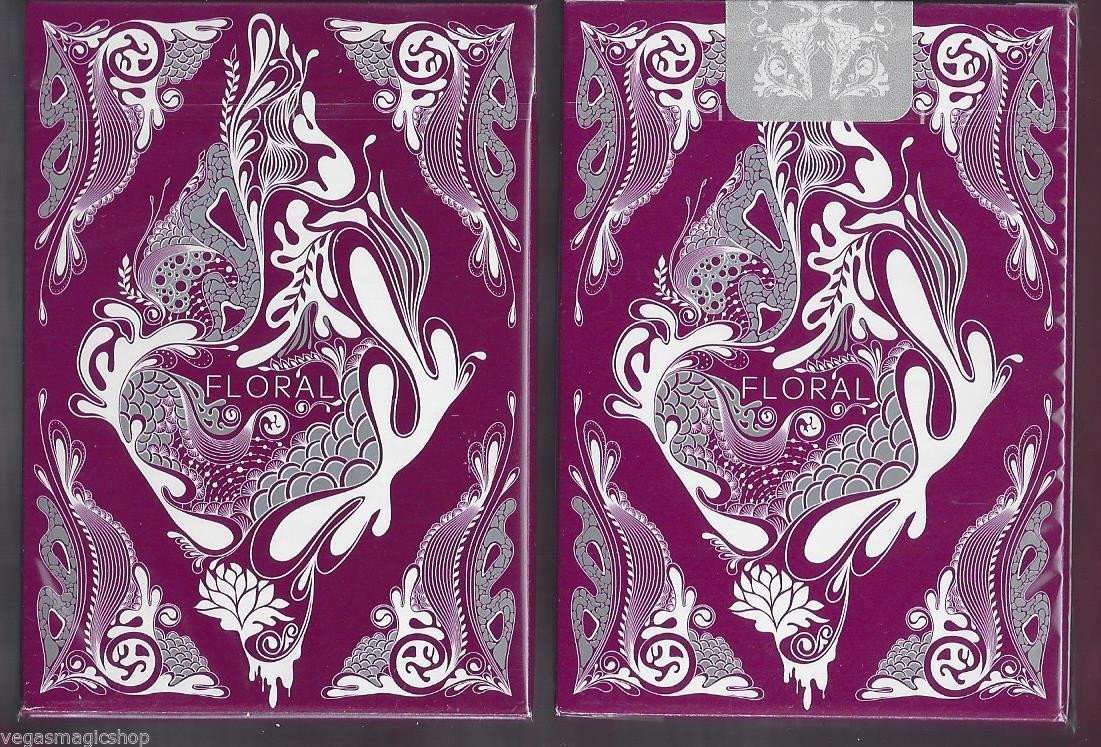 PlayingCardDecks.com-Floral Purple Playing Cards Deck