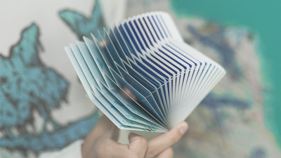 PlayingCardDecks.com-Flexible Gradients Blue Cardistry Playing Cards TCC
