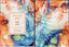 PlayingCardDecks.com-Fluid Art Orange Playing Cards TCC: Standard