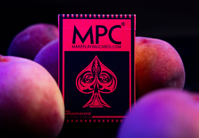 PlayingCardDecks.com-Fluorescent Peach Playing Cards MPC