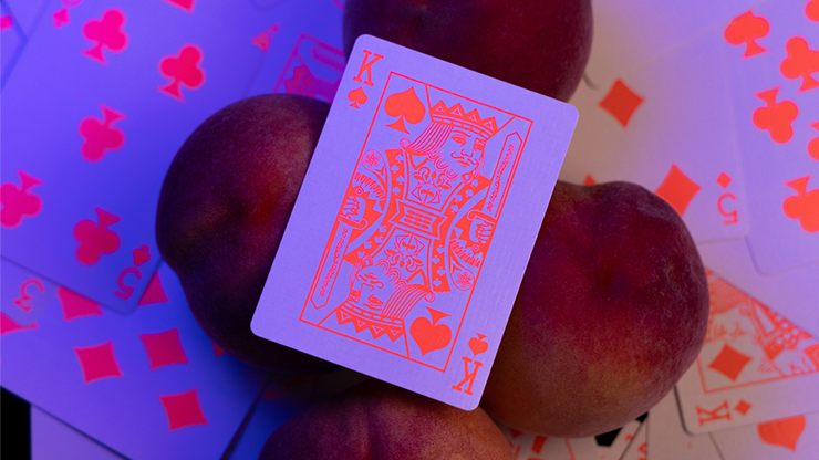 PlayingCardDecks.com-Fluorescent Peach Playing Cards MPC