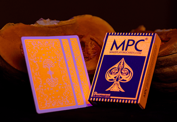 PlayingCardDecks.com-Fluorescent Pumpkin Playing Cards MPC