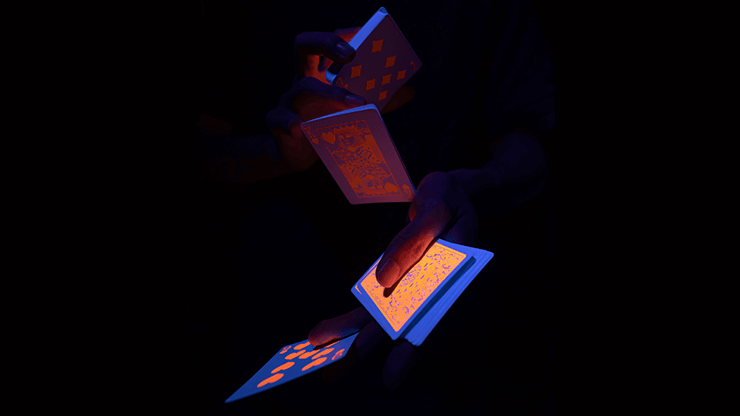 PlayingCardDecks.com-Fluorescent Pumpkin Playing Cards MPC