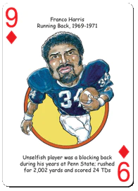 Penn State Football Heroes Playing Cards