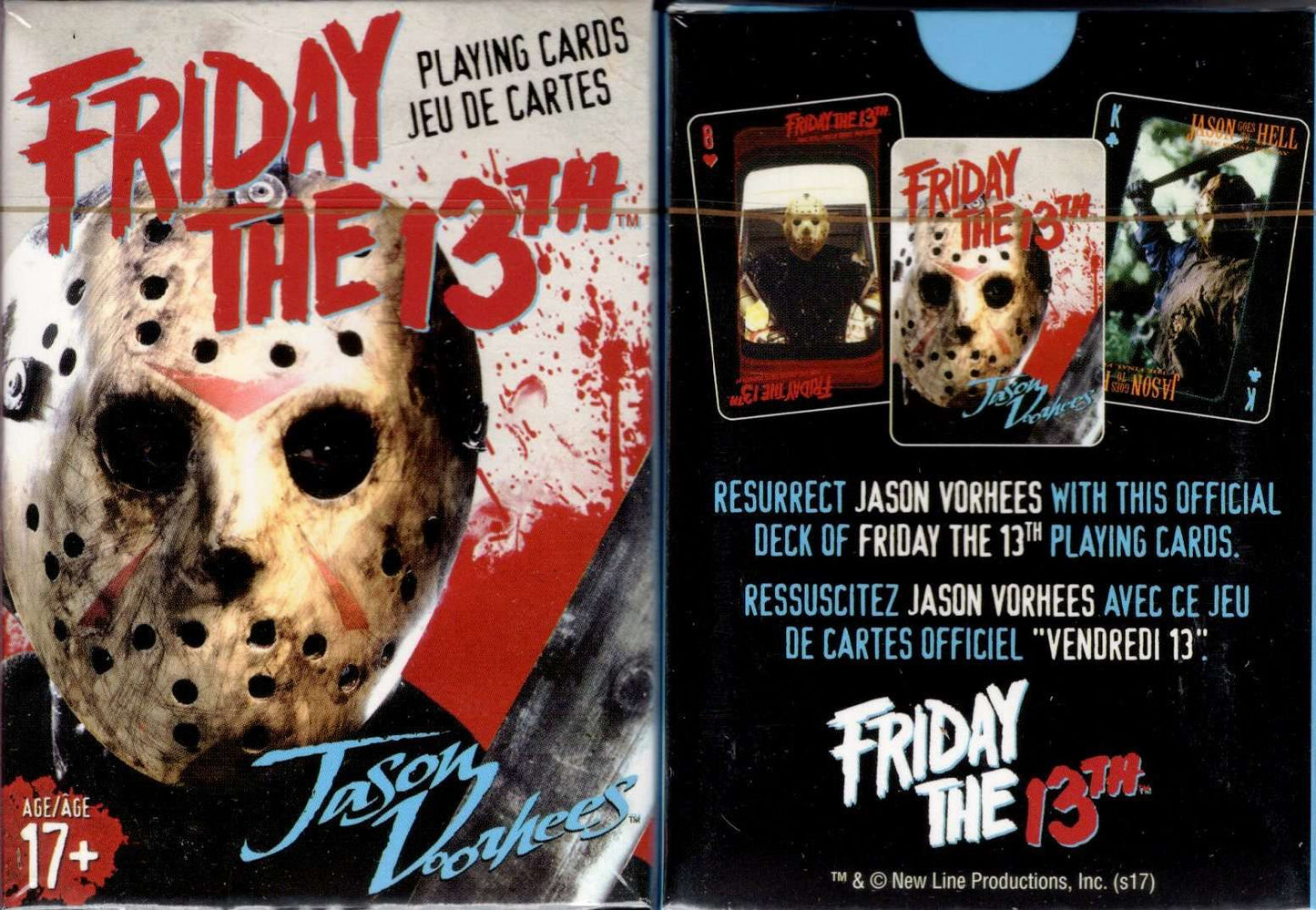AQUARIUS Friday the 13th Playing Cards - Friday the 13th Themed Deck of  Cards for Your Favorite Card Games - Officially Licensed Friday the 13th