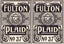 PlayingCardDecks.com-Fulton Plaid Playing Cards USPCC: White