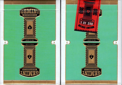 PlayingCardDecks.com-Gemini Casino Deluxe Turquoise Playing Cards USPCC