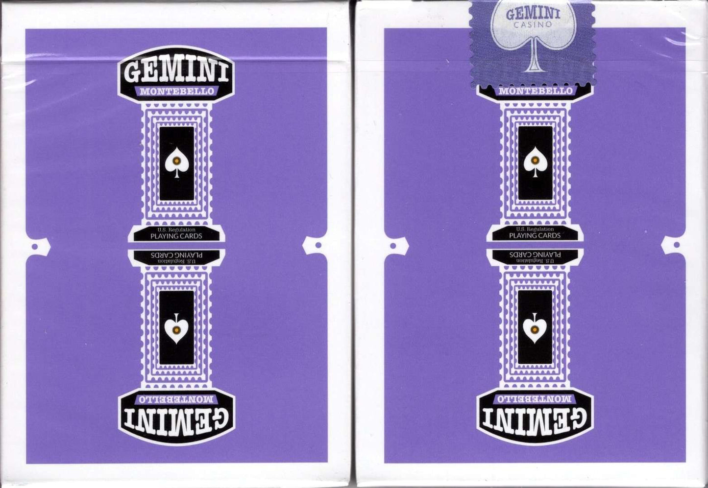 PlayingCardDecks.com-Gemini Casino Purple Playing Cards USPCC