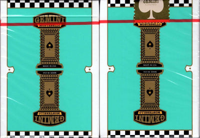 PlayingCardDecks.com-Gemini Casino Turquoise Playing Cards USPCC