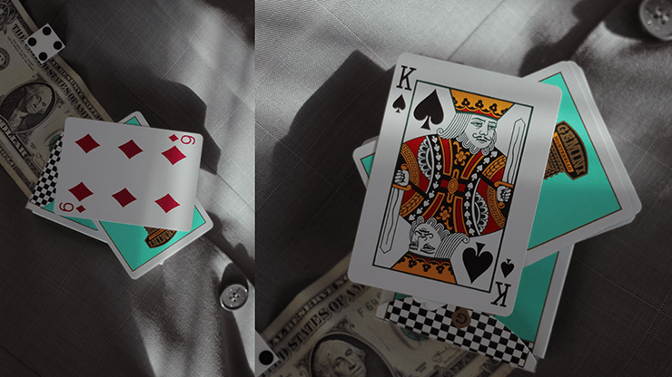 PlayingCardDecks.com-Gemini Casino Turquoise Playing Cards USPCC