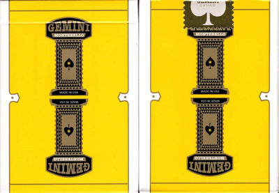 PlayingCardDecks.com-Gemini Casino Yellow Playing Cards USPCC