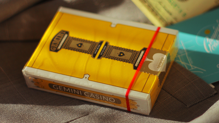 PlayingCardDecks.com-Gemini Casino Yellow Playing Cards USPCC