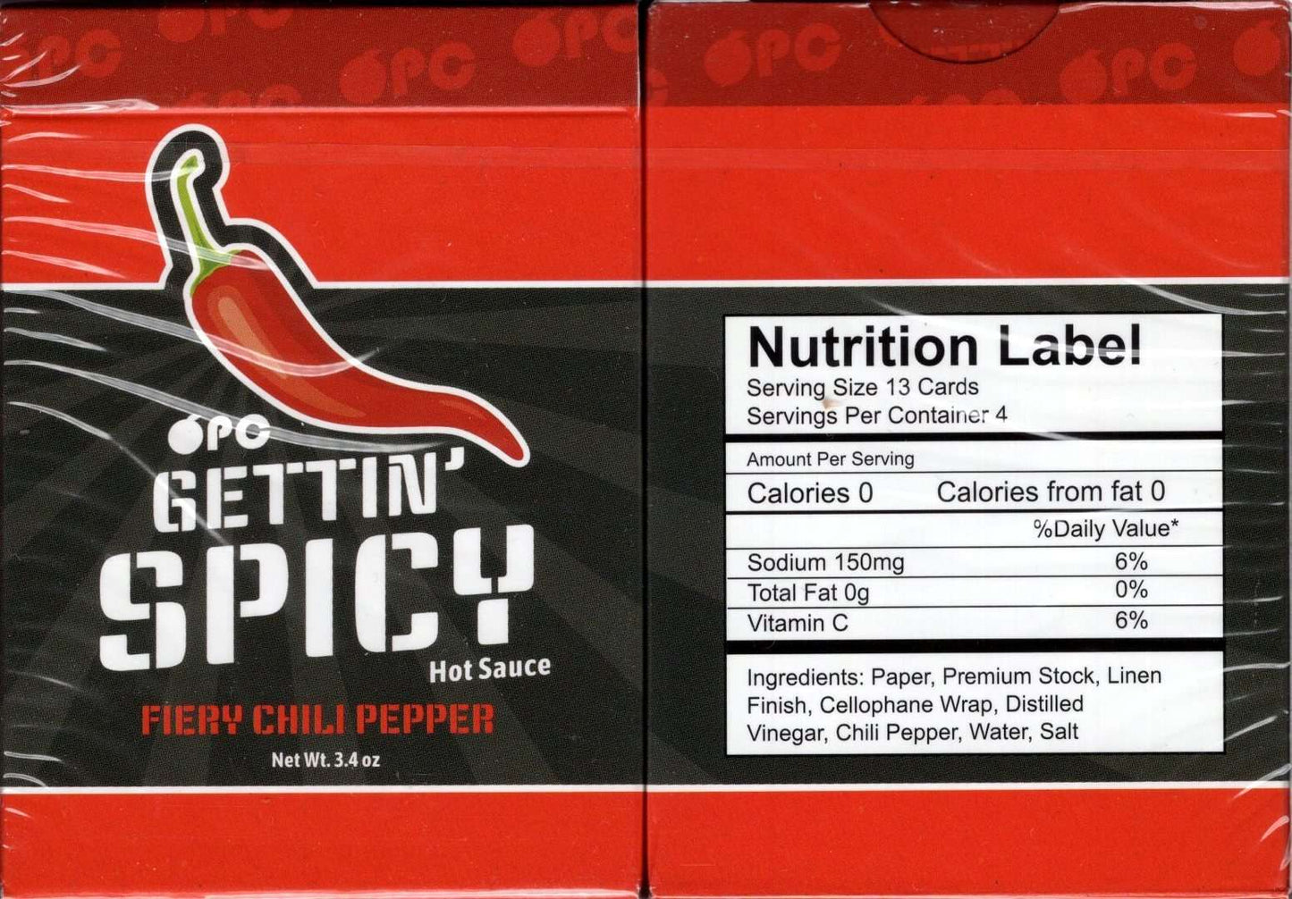 PlayingCardDecks.com-Gettin' Spicy Chili Pepper Playing Cards USPCC