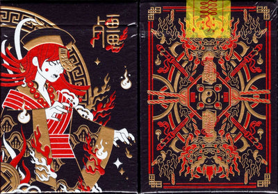 PlayingCardDecks.com-Geung Si Midnight Deluxe Playing Cards USPCC